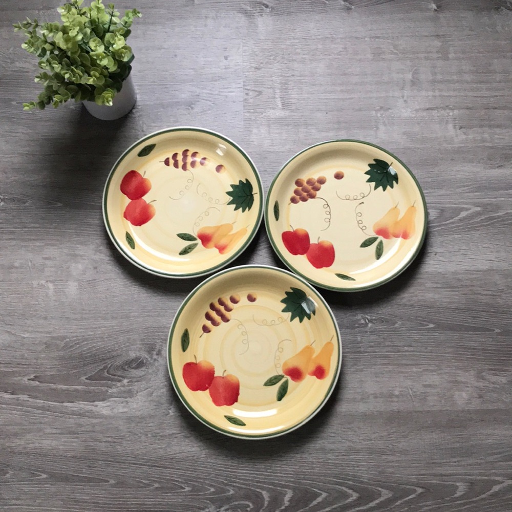 Set of 3 Fall Themed Dinner Plates